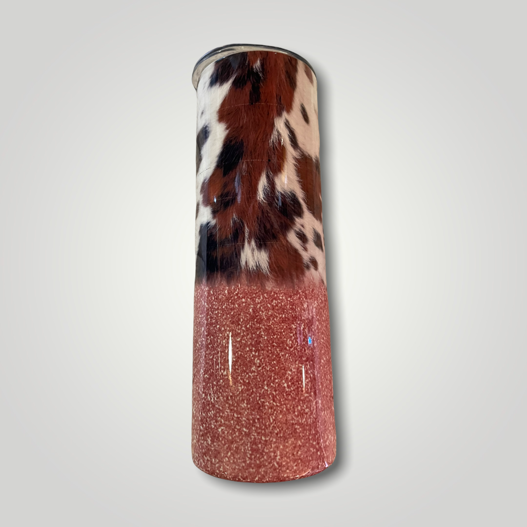 Cow and rose gold glitter