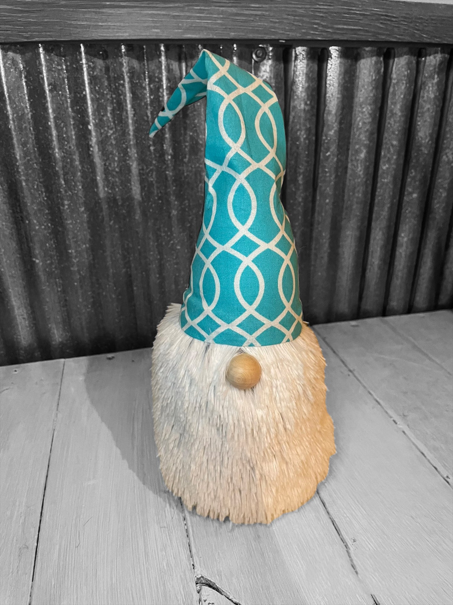 Teal and White