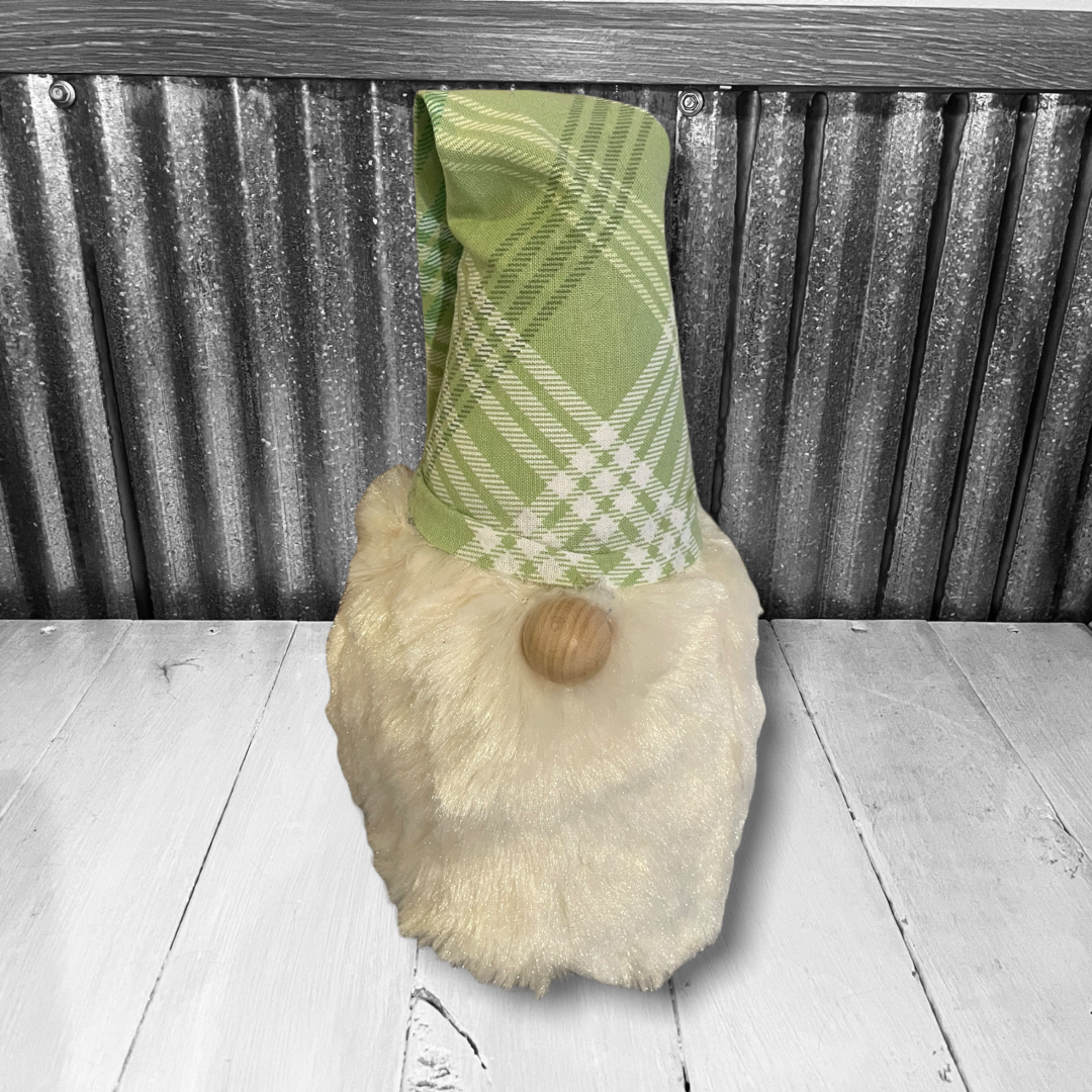 Green and White plaid