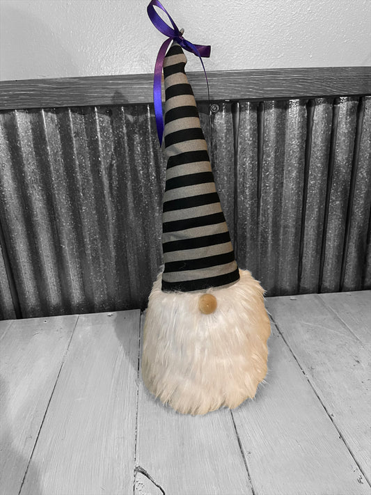 black and gray striped