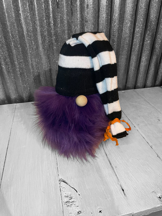 black and white striped